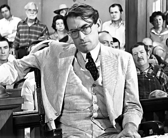 Atticus från filmatiseringen av To Kill a Mockingbird av Harper Lee.